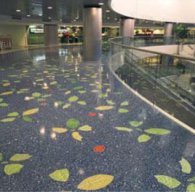 走廊环氧树脂彩砂地坪